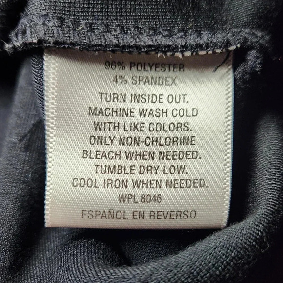 MAISON JULES Wrap Front Sleeveless Reflective Polkadot Dress in Black WOMEN'S M - Picture 7 of 8